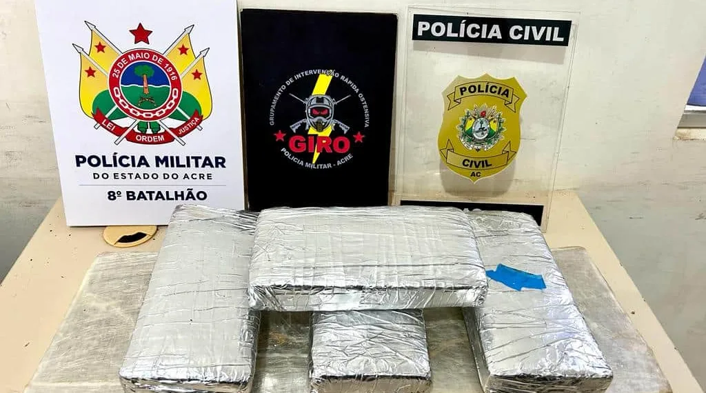 Polícia apreende mais de 8kg de drogas no interior do Acre