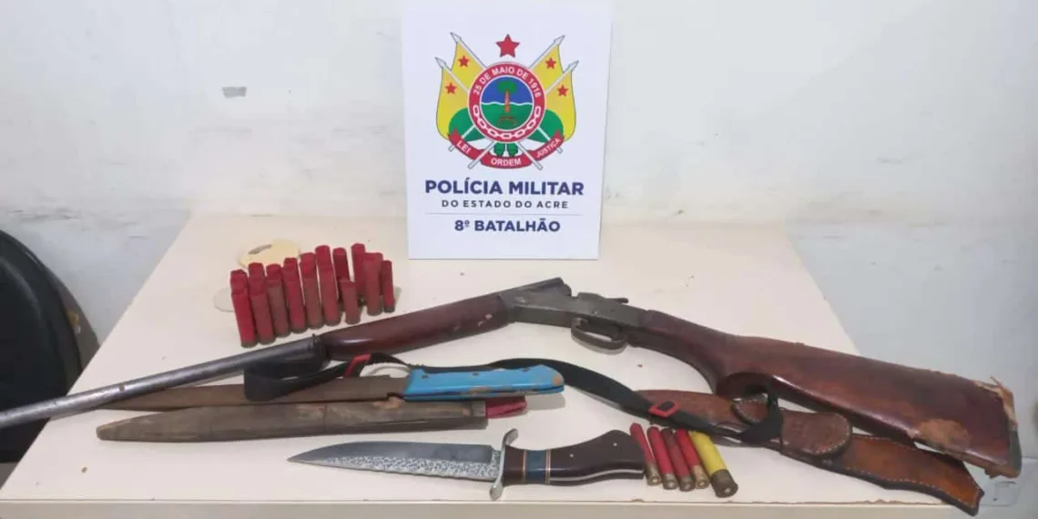 Adolescente de 15 anos é apreendido com arma de fogo no interior do Acre