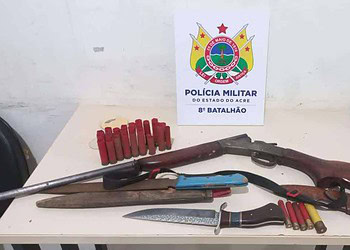 Adolescente de 15 anos é apreendido com arma de fogo no interior do Acre