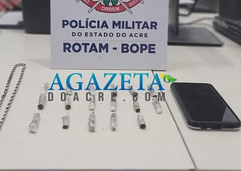 Jovem é preso com mais de 15 cigarros de maconha