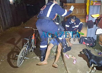 Jovem agredido a pauladas se joga em córrego para escapar da morte