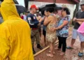 Desbarrancamento deixa seis casas totalmente destruídas na Cidade Nova