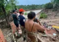 Desbarrancamento deixa seis casas totalmente destruídas na Cidade Nova