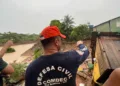 Desbarrancamento deixa seis casas totalmente destruídas na Cidade Nova