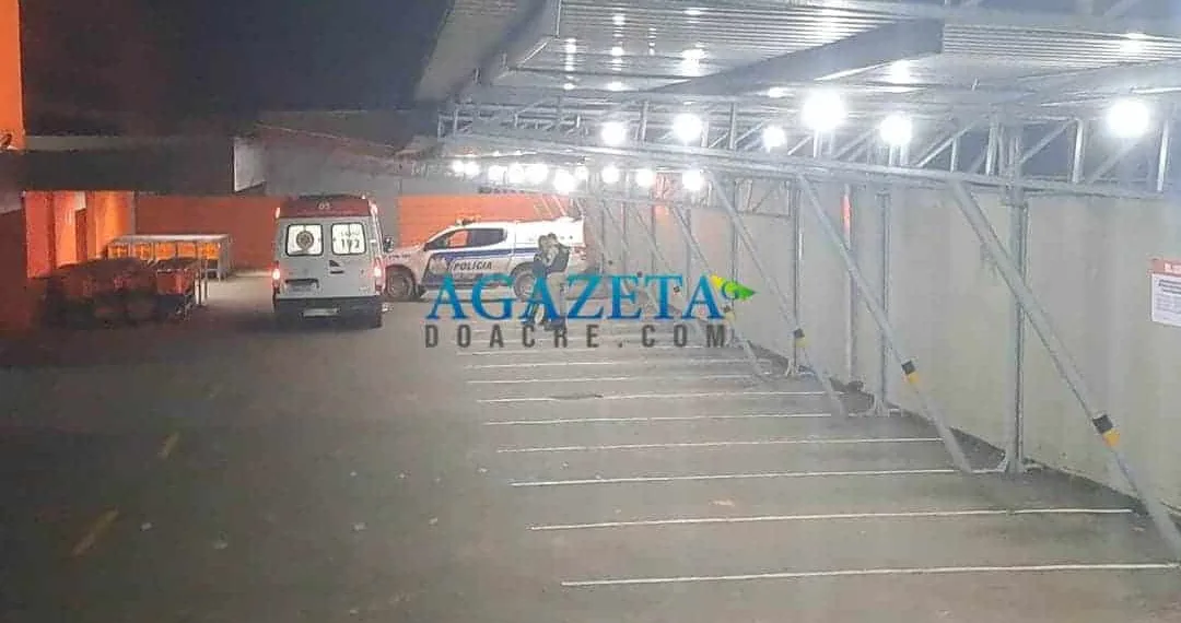 Sob efeito de entorpecentes, homem se fere em cerca elétrica de supermercado e alega ter sido perseguido