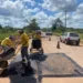 Trecho recuperado corresponde ao início da estrada do Amapá até a rotatória próximo ao Hospital do Amor (Foto: Assecom)