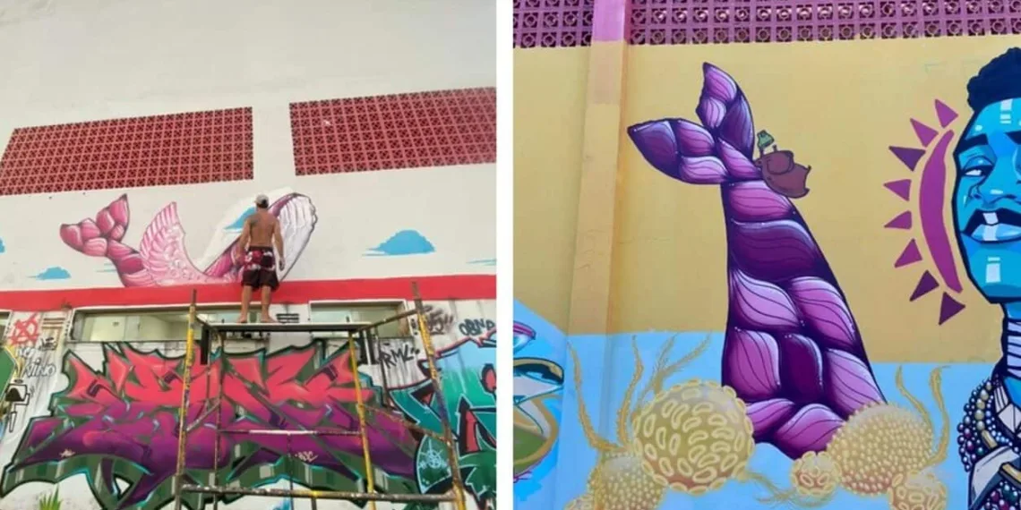 Ifac Rio Branco ganha painéis de grafite assinados por artistas do Acre e outros quatro estados