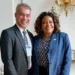 O presidente da FEM, Minoru Kinpara, e a ministra da Cultura, Margareth Menezes. Foto: cedida