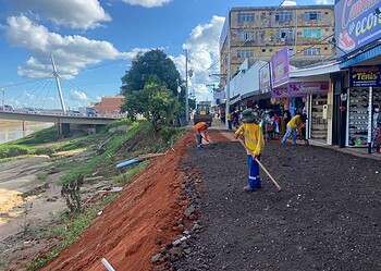 Recuperação do calçadão Raimundo Escócio está em fase final, diz prefeitura