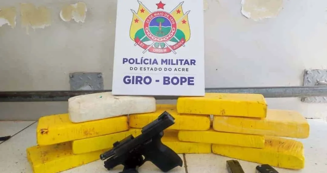 PM prende homem com mais de 11 quilos de drogas e arma de fogo