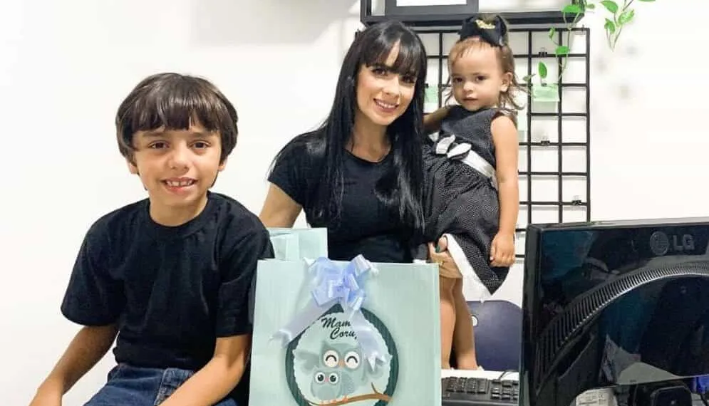 Edmirk Herculano e os filhos (Foto: Cedida)