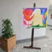 Tela de Giulia Anastácio compõe a mostra. Foto: Ascom/Seplan