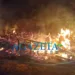Casa é totalmente destruída por incêndio na Transacreana