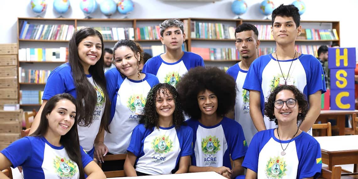 Estudantes de Ensino Médio da rede pública estadual do Acre. Foto: Mardilson Gomes/SEE