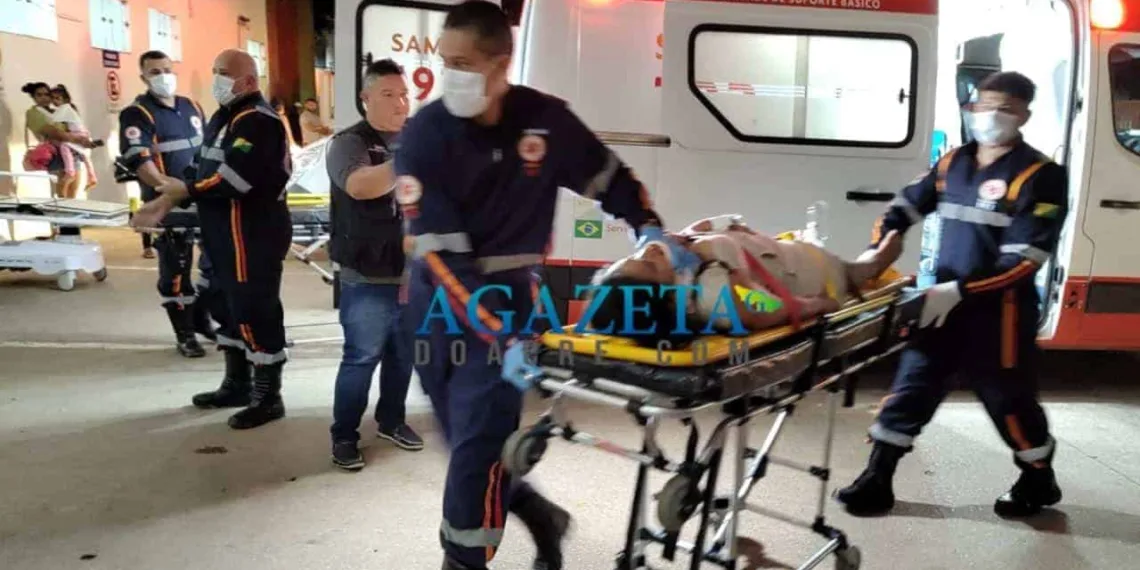 Policial penal perde controle do veículo e causa acidente em Rio Branco; casal fica ferido