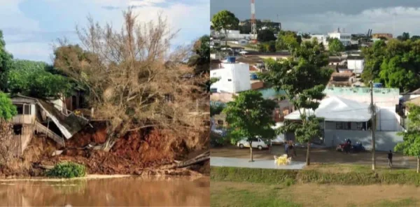Bar que desbarrancou após enchente do Rio Acre reabre com casa cheia na capital
