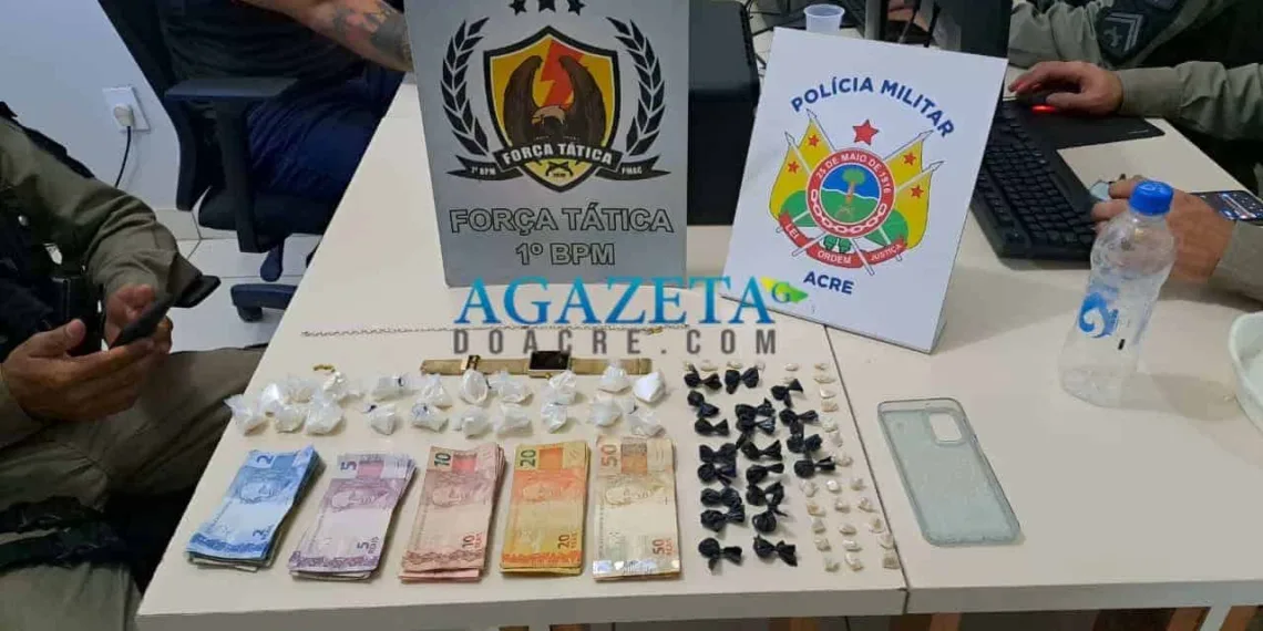 Traficante é preso com drogas e dinheiro em espécie na capital