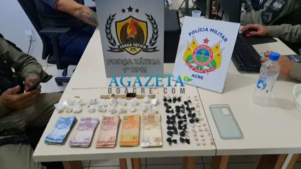 Traficante é preso com drogas e dinheiro em espécie na capital