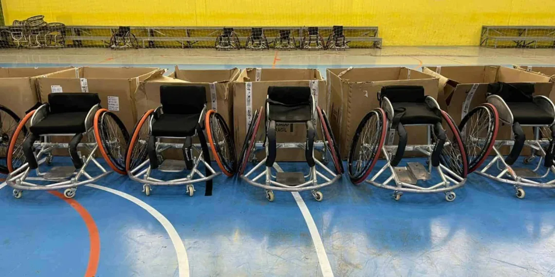Cadeiras adaptadas para os atletas paralímpicos acreanos ajudarão o esporte acreano.Foto: Cedida