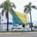 O prédio que vai abrigar a sede administrativa do CBMAC recebeu a ornamentação neste 15 de junho. Foto: Pedro Devani/Secom.