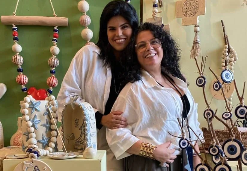 Mãe filha participam de mais uma edição da Feira na Rosenbaum (Foto: Cedida)
