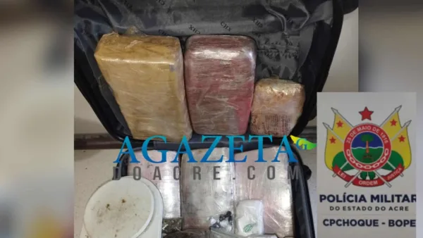 Trio é preso com mais de 6kg de droga na capital