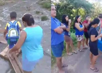 Moradores da Baixada da Sobral protestam contra atraso de obra; prefeitura diz que é fruto da gestão passada