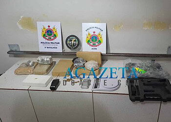 Polícia apreende mais de 8kg de droga em Rio Branco