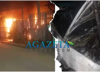 Carro é incendiado dentro de quintal de residência na Sobral