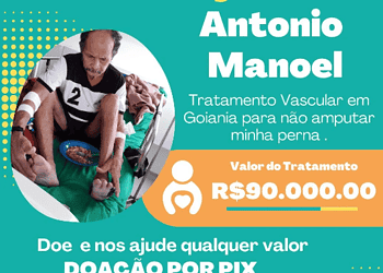 Família de agricultor pede ajuda para custear tratamento e evitar amputação de perna
