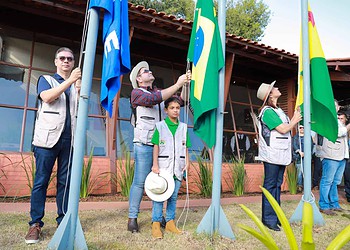Governo do Estado e instituições parceiras realizaram a abertura oficial da Expoacre 2023, neste sábado, 29. Foto: Marcos Vicentti/Secom