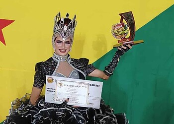 Bianca Lins levou o Rock para o Quadrilhódromo e encantou a todos no campeonato nacional. Foto: Liquajac