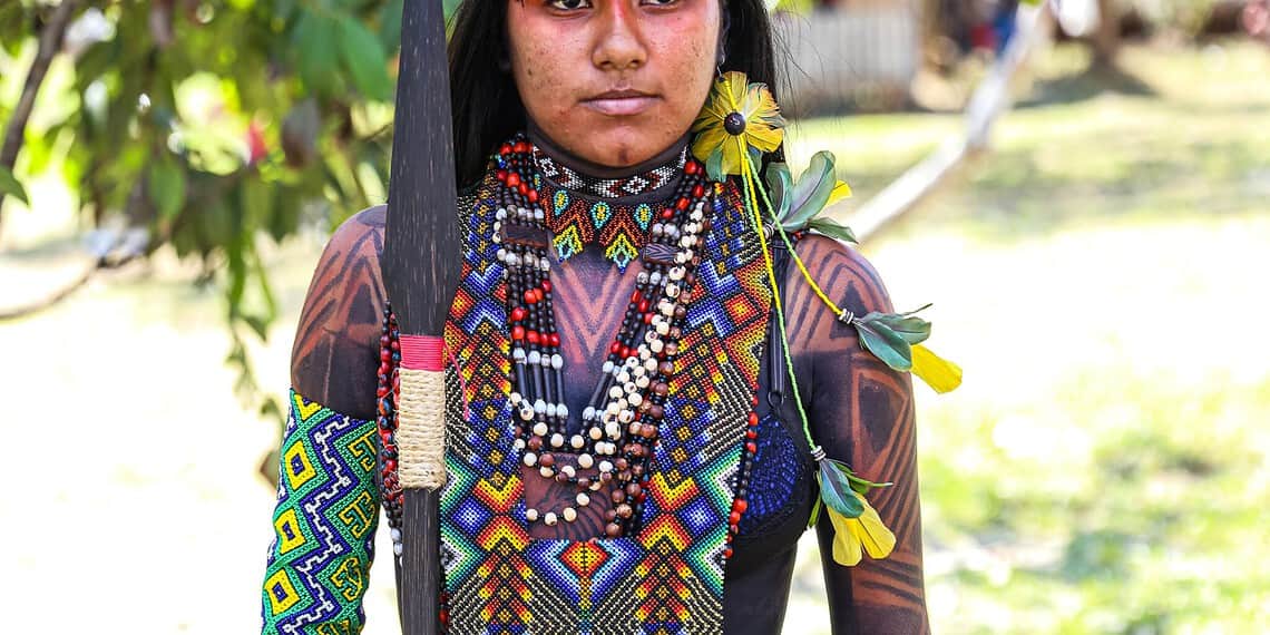 A V edição da Festival Atsa Puyanawa celebra a cultura do Povo Puyanawa. Foto: Marcos Santos/ Secom.
