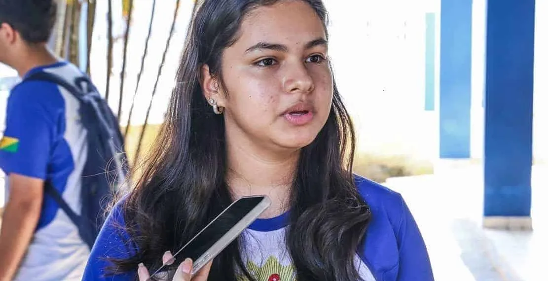 Ana Sophie Silva dos Santos, 16 anos, representante do Acre no Programa Jovem Senador. Foto: Cedida