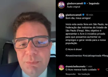 Em São Paulo, Gladson Cameli se reúne com presidente da Fiesp: 'apresentar a iniciativa privada'