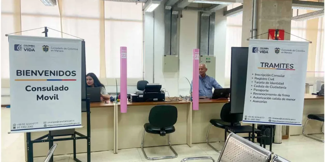 Consulado móvel da Colômbia realiza atendimentos a cidadãos colombianos na OCA