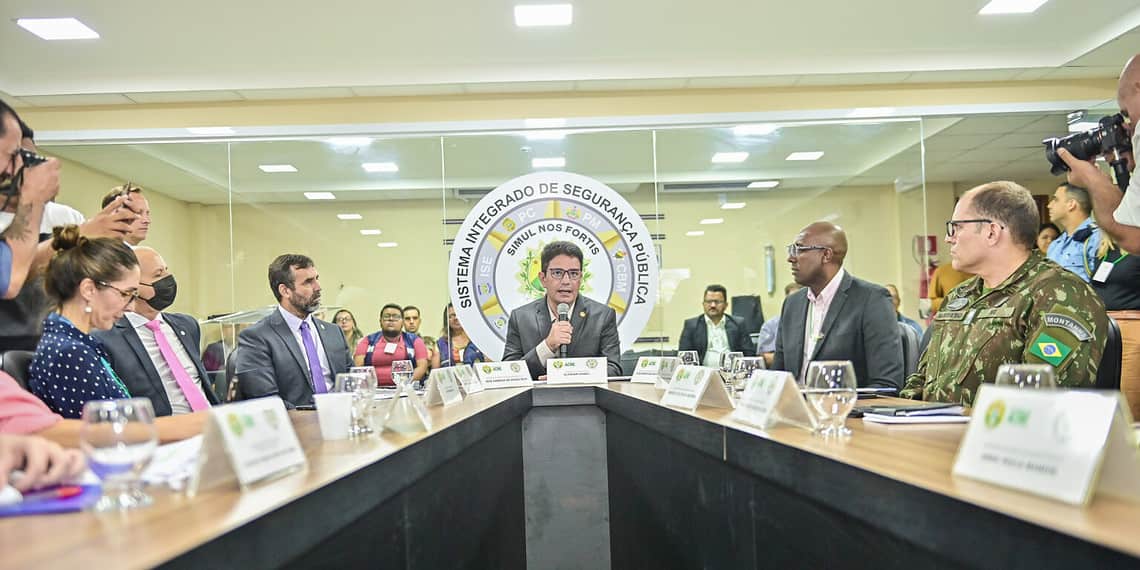 Governador Gladson Cameli lembrou o esforço do Estado para encontrar soluções para a crise migratória na fronteira do Acre com o Peru. Foto: Diego Gurgel/Secom