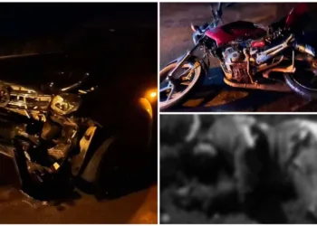 Caminhonete bate na traseira de moto e mata mulher na BR-317
