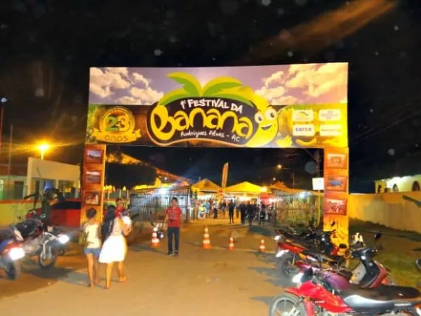 Festival da Banana começa neste final de semana em Rodrigues Alves