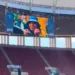 Acreana Jéssica Ingrede aparece no telão do Estádio Mané Garrincha em amistoso da Seleção