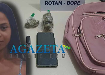 Mulher é presa em flagrante levando drogas em ônibus para Vila Campinas