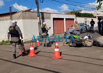 Acidente entre carro e moto no Tucumã deixa motociclista ferido