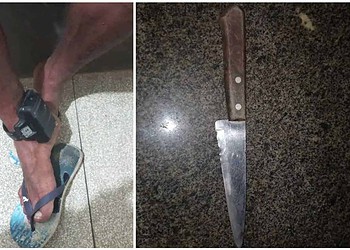 Monitorado por tornozeleira é preso com faca no interior do Acre