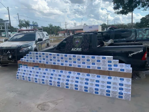 Homem é preso com mais de mil maços de cigarros contrabandeados no Acre