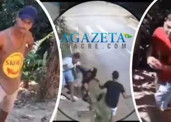 Homens acusados de agredir jovem durante assalto são espancados por outros criminosos