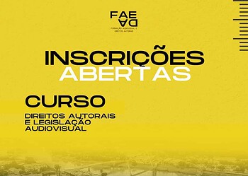 Inscrições para o curso Direitos Autorais e Legislação Audiovisual estão abertas