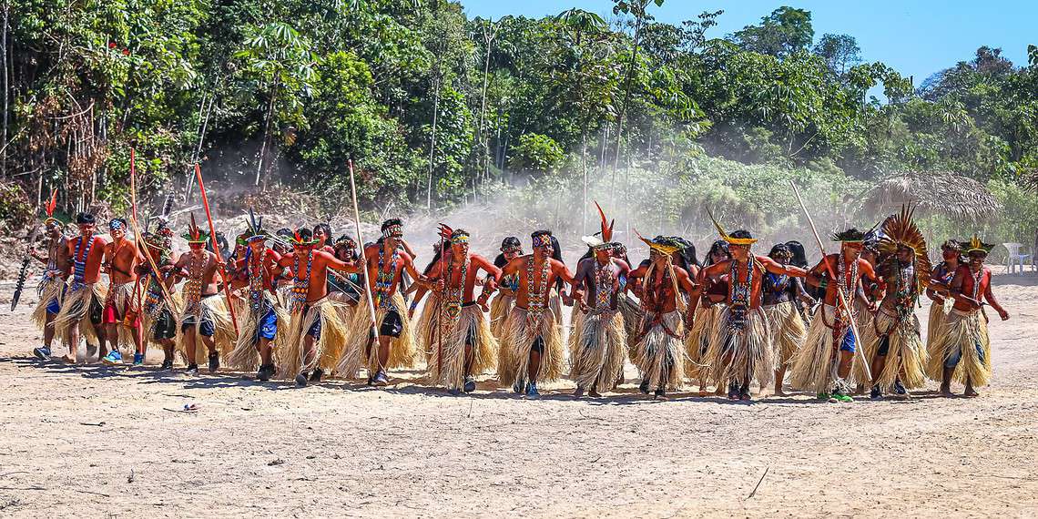 Festival Vete Noke Koî celebra 39 anos de demarcação da Terra Indígena Katukina. Foto: Marcos Santos/Secom