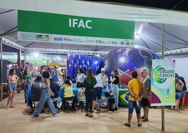 Planetário móvel é uma das atrações do Ifac na Expoacre