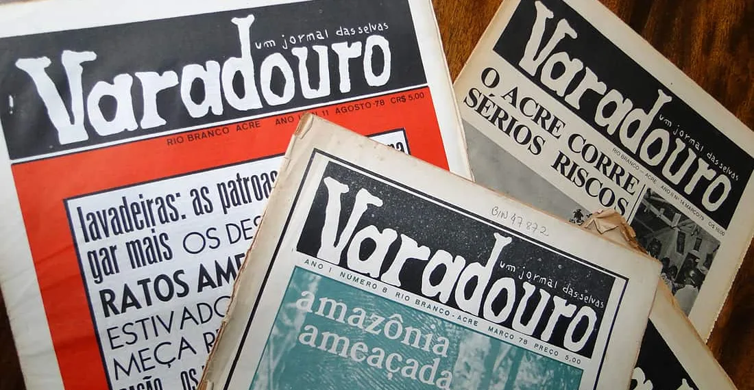 Jornal acreano Varadouro está em exposição no Rio de Janeiro