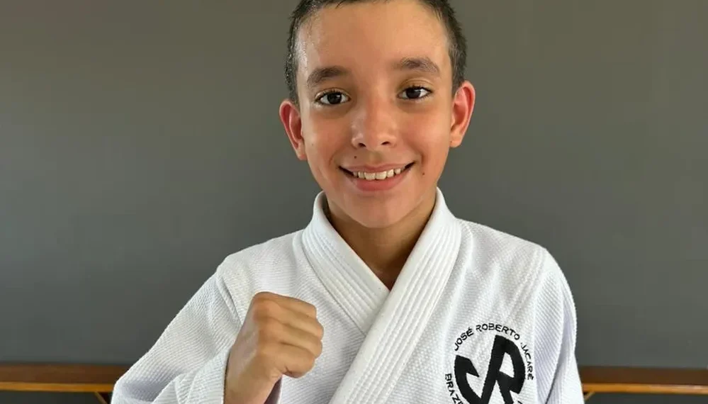 Guilherme Hechenberger Tavares vai representar o Acre no Campeonato Sul Americano de Jiu-Jitsu Kids no Rio de Janeiro (RJ) — Foto: Divulgação/JRBJJAC